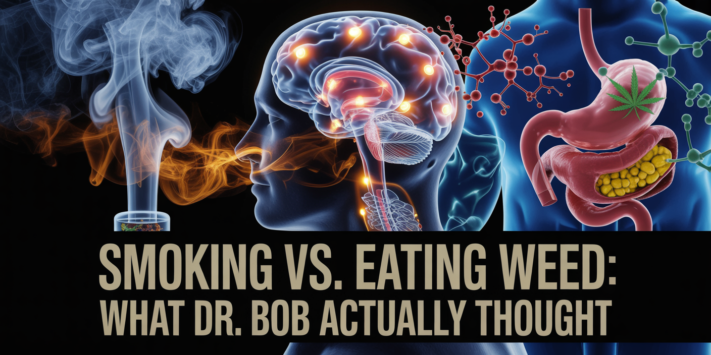 Smoking vs. Eating Weed: What Dr. Bob Actually Thought